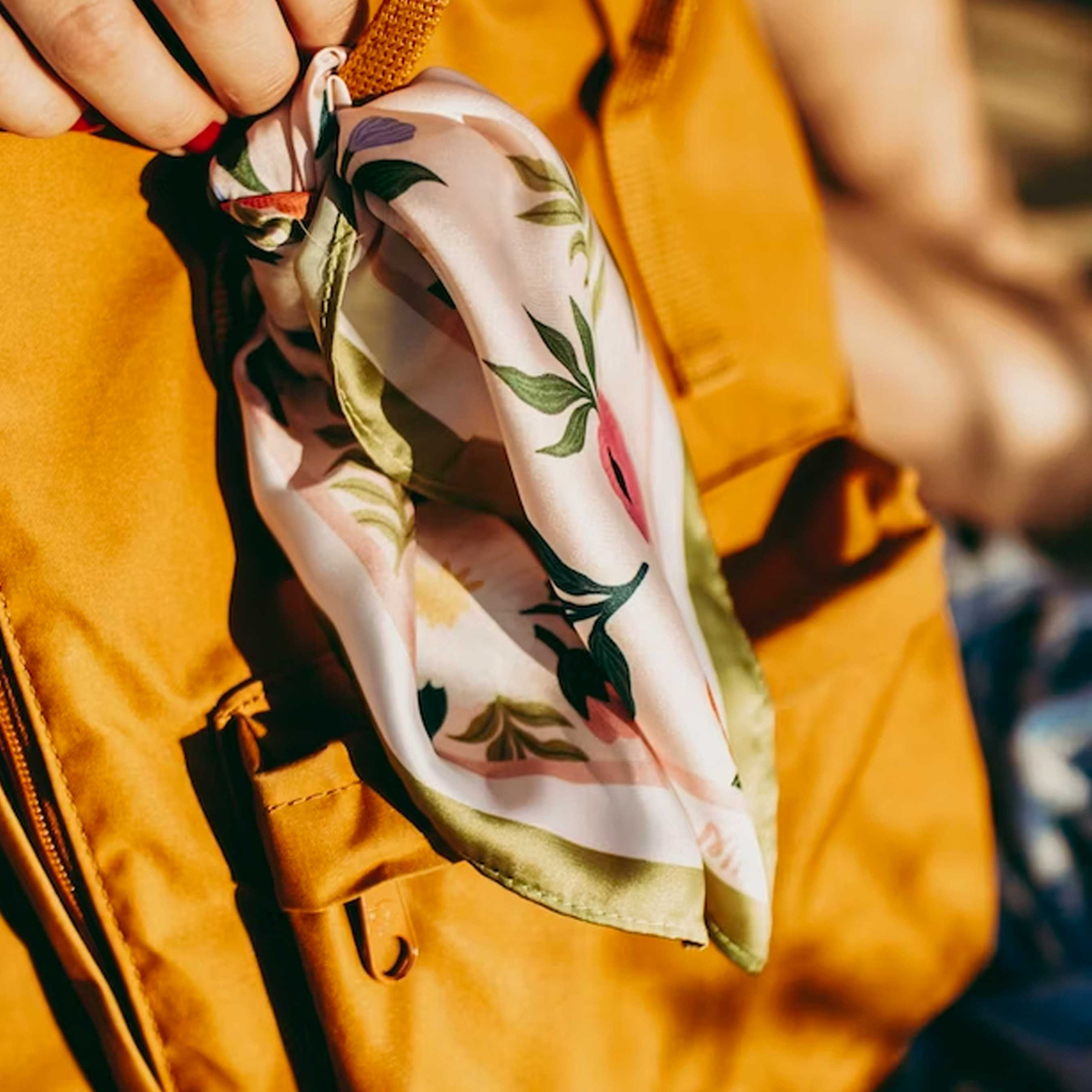Foulard personnalisé grâce à l'impression sur tissu